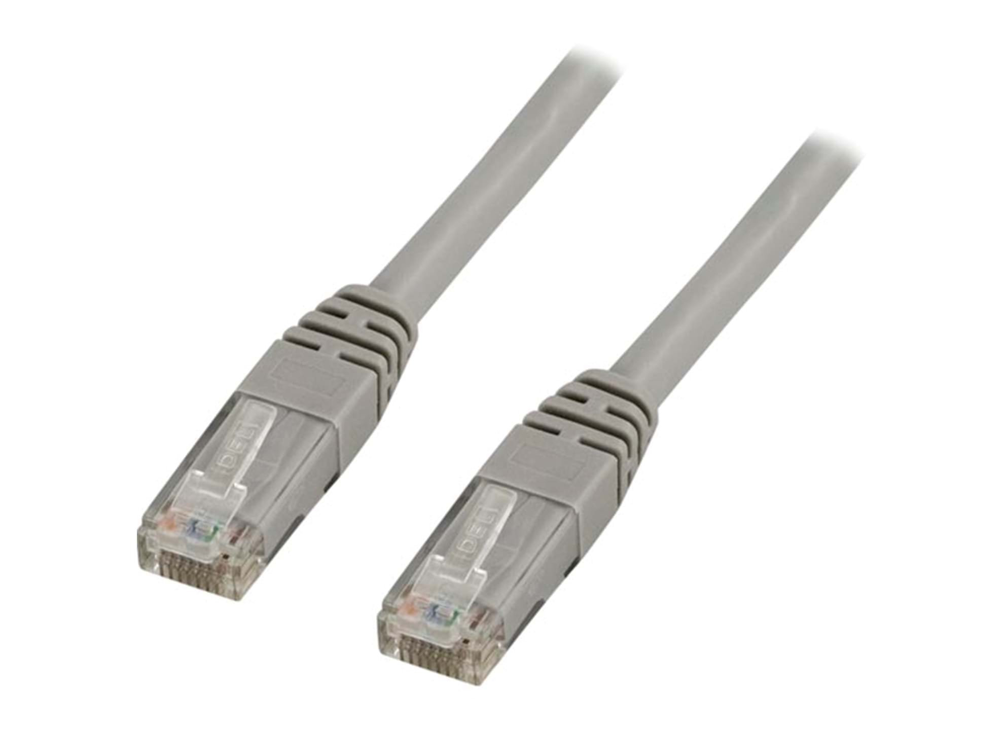  U/UTP Cat5e nätverkskabel, 1m, grå